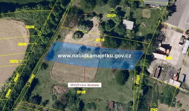 Prodej zahrady 760 m², Koryčany, okres Kroměříž