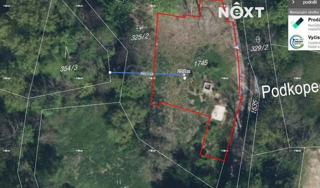 Prodej stavebního pozemku 2 890 m², Rosice, okres Chrudim