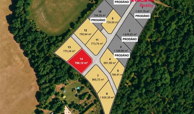 Prodej stavebního pozemku 760 m², Líšťany, okres Plzeň-sever