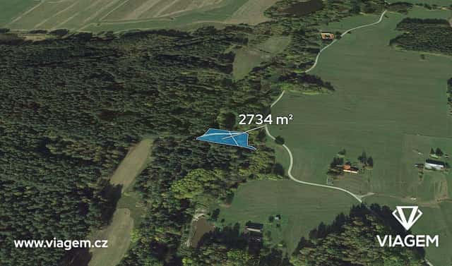 Prodej lesa 1 367 m², Suchdol nad Lužnicí, okres Jindřichův Hradec