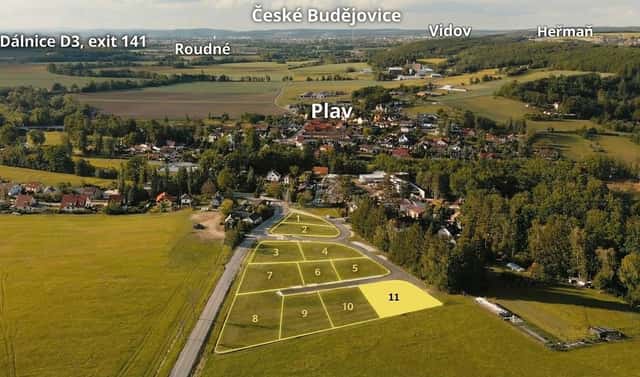 Prodej stavebního pozemku 674 m², Plav, okres České Budějovice