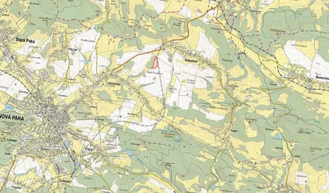 Prodej pole 26 209 m², Nová Paka – Vrchovina, okres Jičín