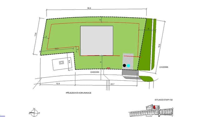 Prodej stavebního pozemku 627 m², Choťánky, okres Nymburk