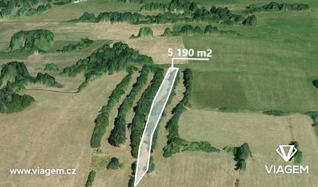 Prodej pole 877 m², Jistebnice, okres Tábor