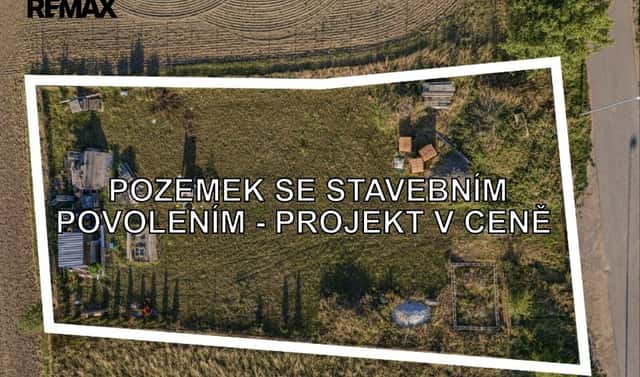 Prodej stavebního pozemku 1 295 m², Vykáň, okres Nymburk