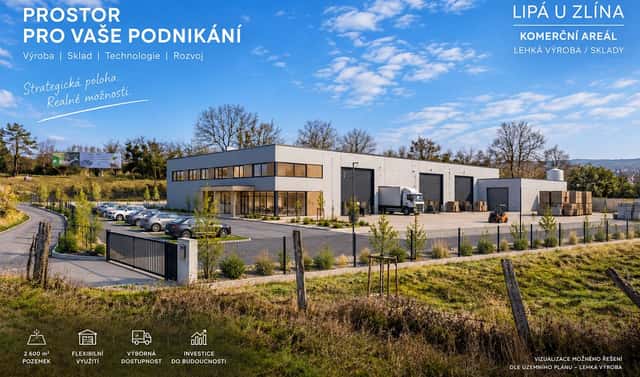 Prodej komerčního pozemku 2 603 m², Lípa, okres Zlín
