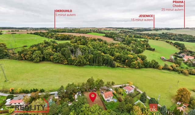 Prodej stavebního pozemku 783 m², Okrouhlo, okres Praha-západ