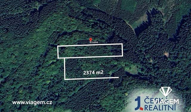 Prodej lesa 593 m², Lužná, okres Vsetín