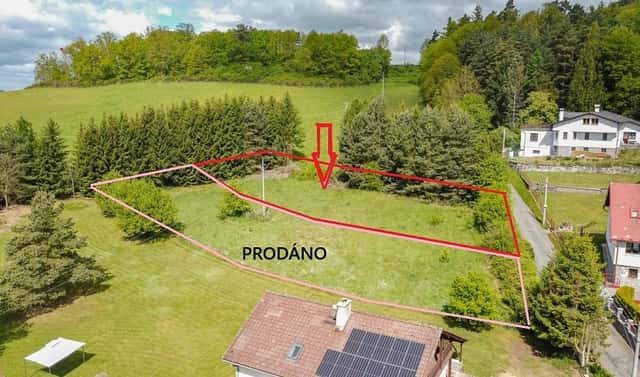 Prodej stavebního pozemku 1 678 m², Kolinec, okres Klatovy
