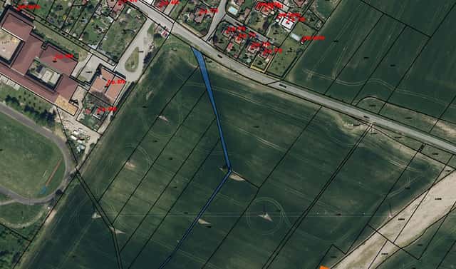 Prodej stavebního pozemku 55 m², Sezemice, okres Pardubice