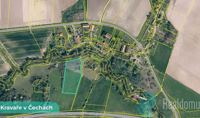 Prodej louky 1 062 m², Kravaře, okres Česká Lípa