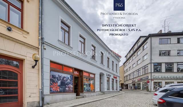 Prodej nájemního domu, činžáku 438 m², Komenského, Jihlava