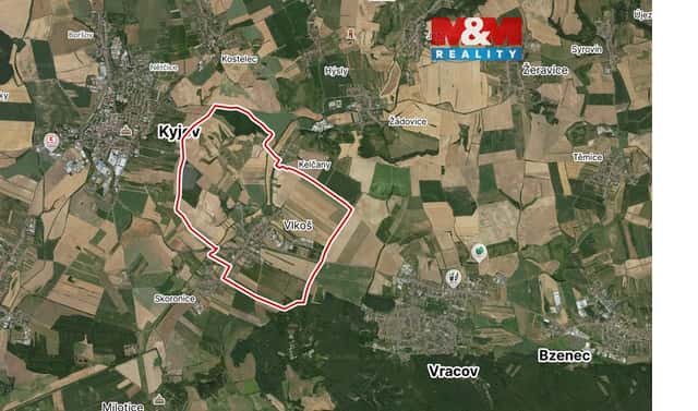 Prodej pole 3 968 m², Vlkoš, okres Hodonín