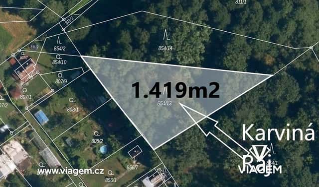 Prodej lesa 1 419 m², Karviná