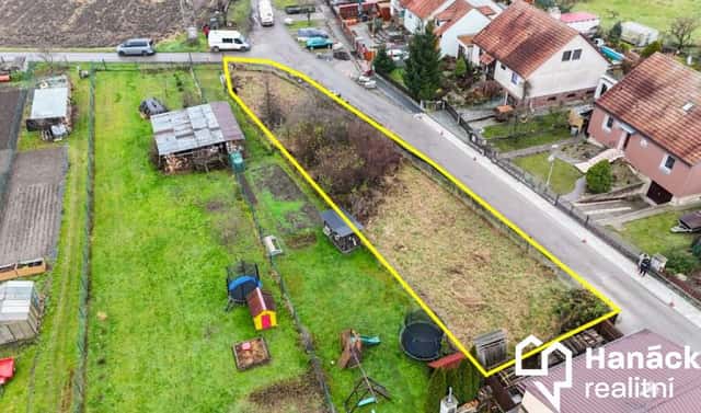 Prodej stavebního pozemku 477 m², Dub nad Moravou, okres Olomouc