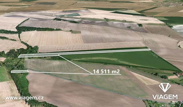 Prodej pole 1 813 m², Křesín, okres Litoměřice