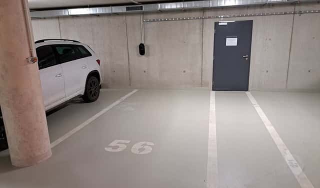 Prodej garážového stání s el. nabíječkou, Brno - Trnitá, Opuštěná, Brno – Trnitá, okres Brno-město