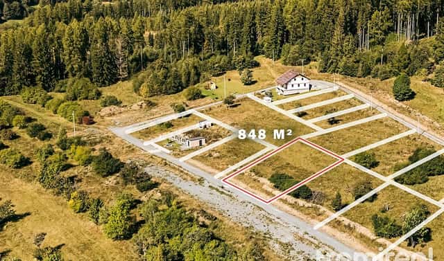 Prodej stavebního pozemku 848 m², Václavov u Bruntálu – Horní Václavov, okres Bruntál