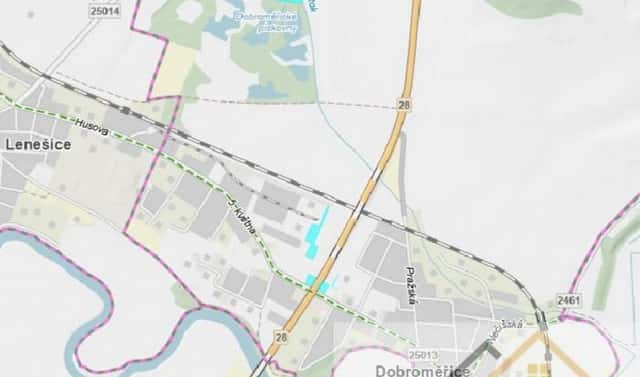Prodej komerčního pozemku 11 909 m², 5. května, Dobroměřice, okres Louny