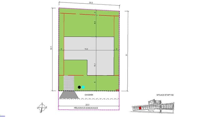 Prodej stavebního pozemku 737 m², Choťánky, okres Nymburk