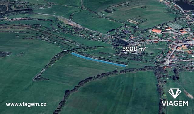 Prodej pole 998 m², Jistebnice, okres Tábor