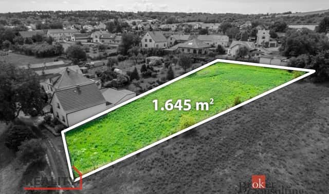 Prodej stavebního pozemku 1 645 m², Bechlín, okres Litoměřice