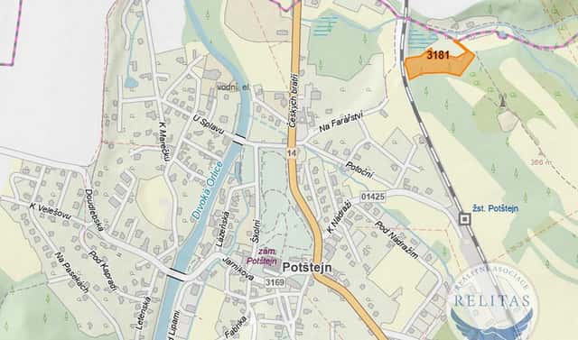 Prodej louky 7 937 m², Potštejn, okres Rychnov nad Kněžnou