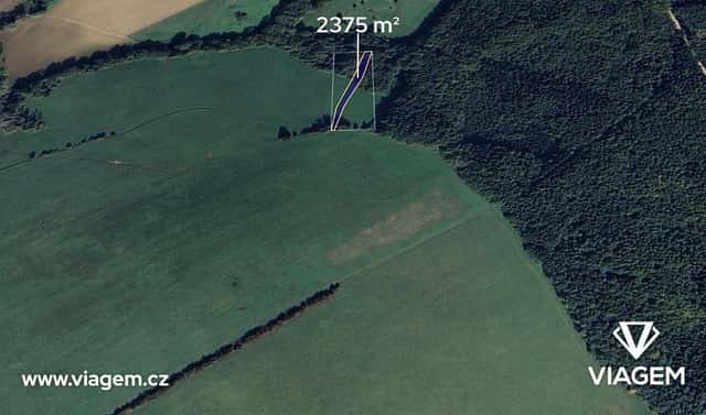 Prodej pole 2 375 m², Strání, okres Uherské Hradiště