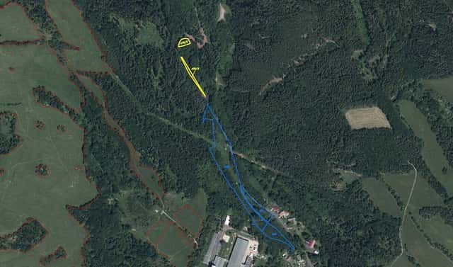 Prodej pole 3 930 m², Klášterec nad Ohří – Hradiště, okres Chomutov