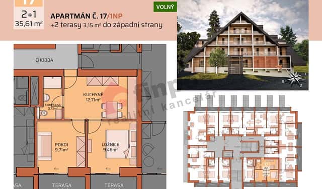 Prodej bytu 2+1 36 m², Benecko – Štěpanická Lhota, okres Semily