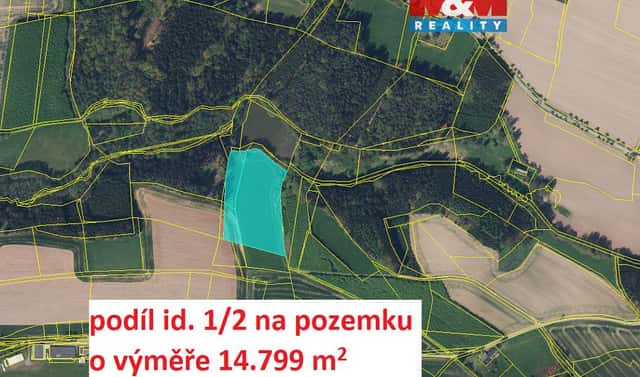 Prodej pole 14 799 m², Velké Poříčí, okres Náchod