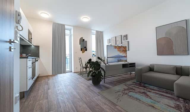Pronájem bytu 1+kk 33 m², Slovácké brigády, Mikulov, okres Břeclav