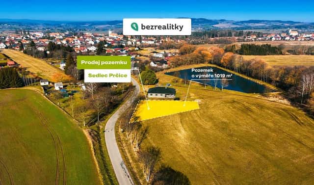 Prodej stavebního pozemku 1 019 m², Sedlec-Prčice, okres Příbram