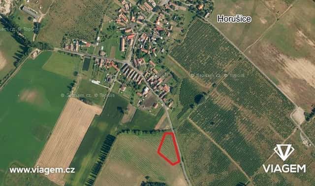 Prodej pole 2 040 m², Horušice, okres Kutná Hora