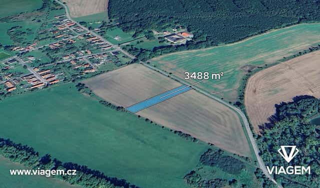 Prodej pole 1 744 m², Smidary, okres Hradec Králové