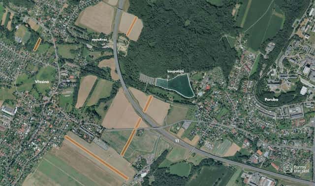 Prodej pole 34 442 m², Vřesina, okres Ostrava-město