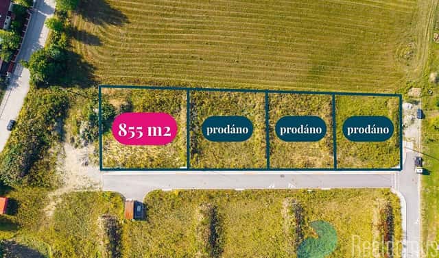 Prodej stavebního pozemku 855 m², Hůry, okres České Budějovice