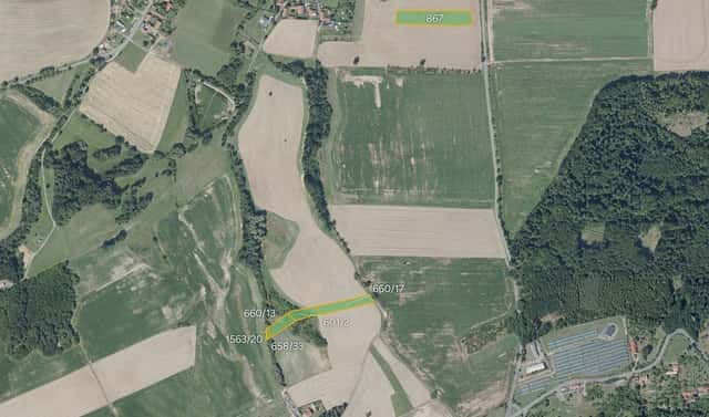 Prodej pole 15 208 m², Vitice – Dobré Pole, okres Kolín