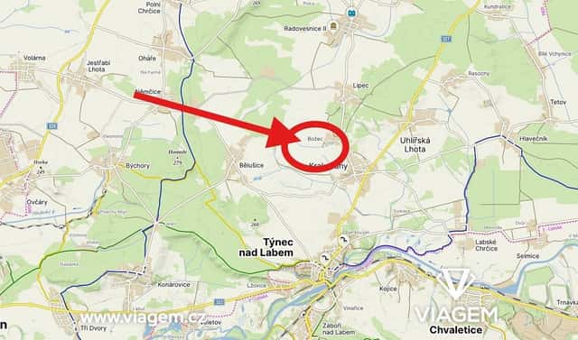 Prodej pole 1 424 m², Krakovany, okres Kolín