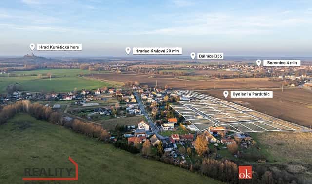 Prodej stavebního pozemku 909 m², Sezemice – Počaply, okres Pardubice