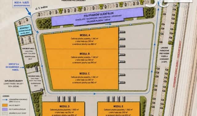 Prodej komerčního pozemku 1 240 m², Svitavy