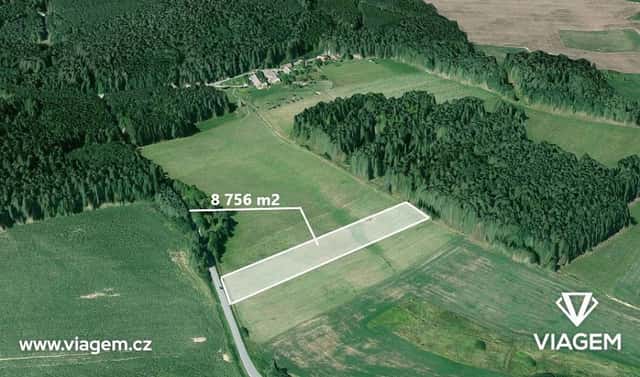 Prodej pole 2 334 m², Slabčice, okres Písek