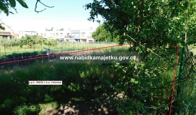 Prodej zahrady 363 m², Volanice, okres Jičín