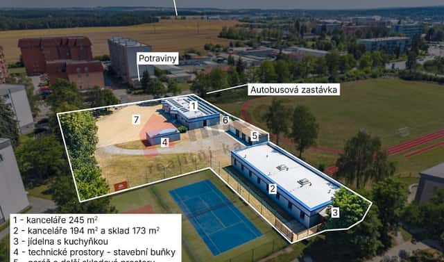Pronájem kanceláře 712 m², Průmyslová, Sezimovo Ústí, okres Tábor