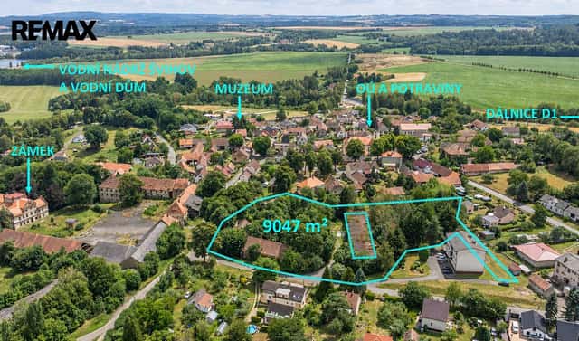 Prodej komerčního pozemku 9 047 m², Soutice, okres Benešov