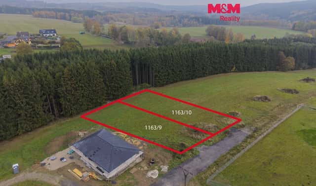 Prodej stavebního pozemku 999 m², Krásná, okres Cheb