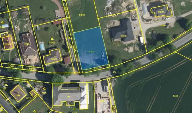 Prodej stavebního pozemku 1 100 m², Větrný Jeníkov, okres Jihlava