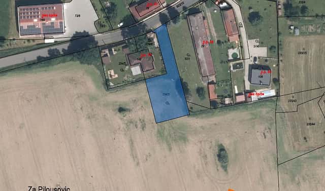 Prodej stavebního pozemku 109 m², Suchodol, okres Příbram