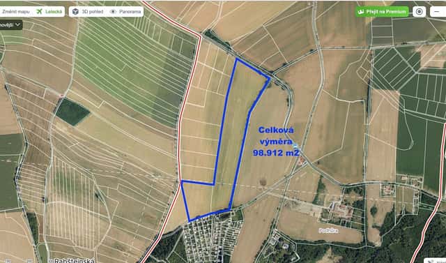 Prodej pole 98 912 m², Chrudim