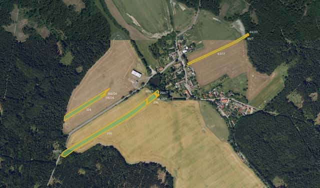 Prodej pole 13 878 m², Habry, okres Havlíčkův Brod